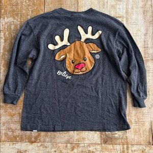 Simply Southern Girls Holiday Shirt YS(6/7)